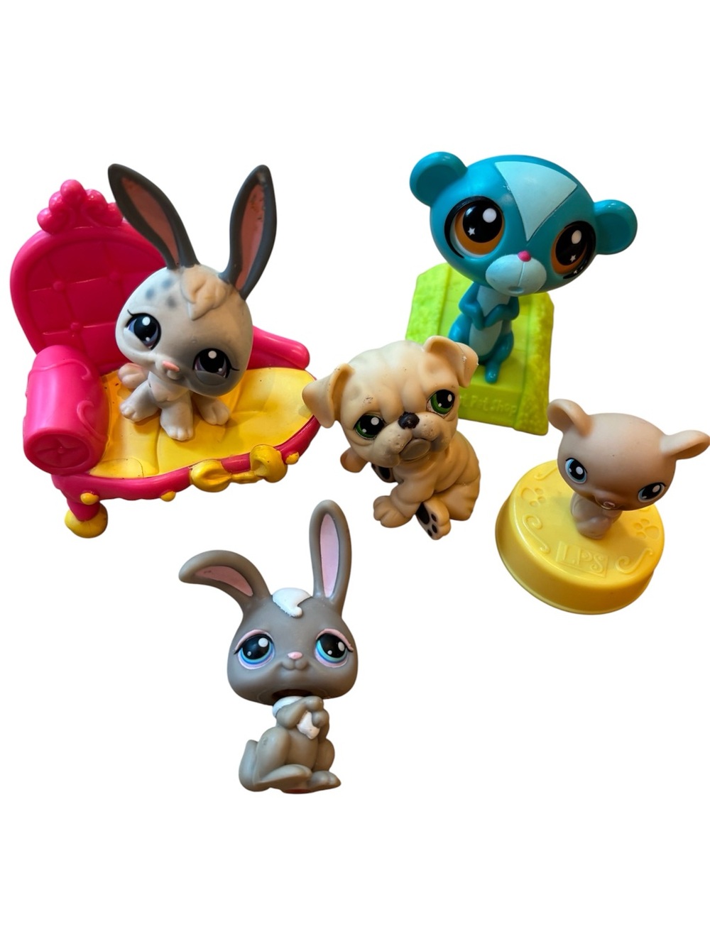 Vtg Littlest Pet Shop Random Lot of 6